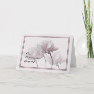 Knee Replacement Surgery Get Well Card, Roses Card