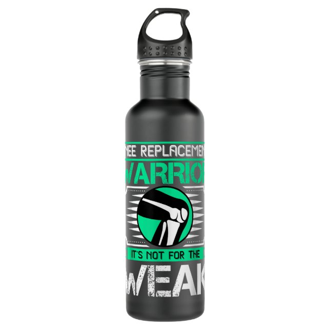 Knee Replacement Surgery Get Well Funny Gift New K Stainless Steel Water Bottle (Front)