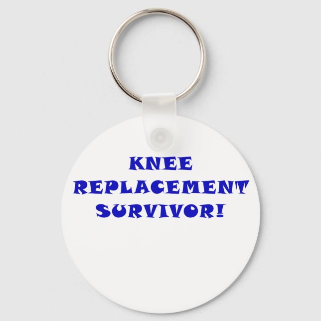 Knee Replacement Survivor Keychain (Front)