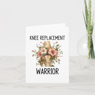Knee replacement warrior card