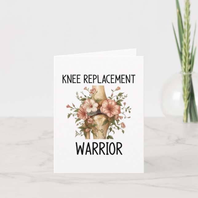 Knee replacement warrior card (Front)