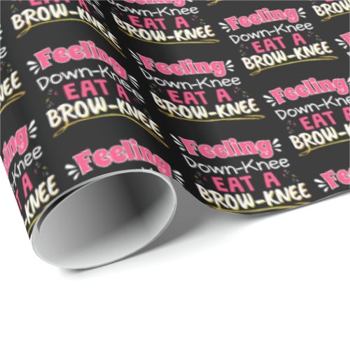 Knee Surgery Feeling Dow_knee Eat Brow_knee Wrappi Wrapping Paper