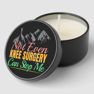 Knee Surgery Hiking Quote - Mountain Climber Mini Candle Favors