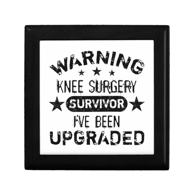 Knee Surgery Humor Upgraded Gift Box (Front)