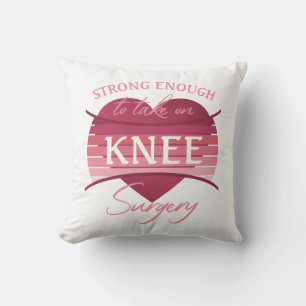 Knee Surgery Recovery For Women Throw Pillow