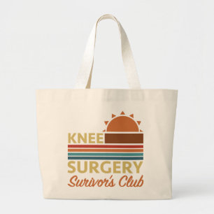 Knee Surgery Recovery Humor Large Tote Bag