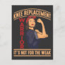 Knee Surgery Recovery Knee Replacement Warrior Postcard