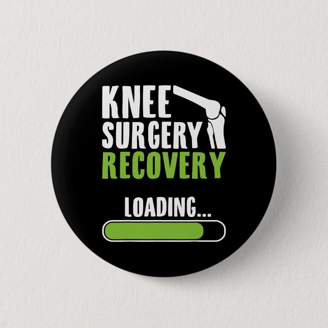 Knee Surgery Recovery Loading - Joint Knee Replace Button (Front)