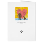 Knee Surgery ~ Strength courage birds unique art Cards (Back)