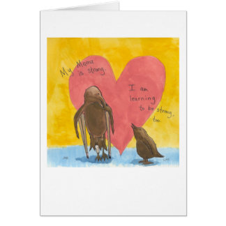 Knee Surgery ~ Strength courage birds unique art Cards