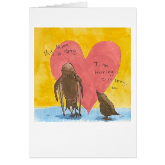 Knee Surgery ~ Strength courage birds unique art Cards (Front)