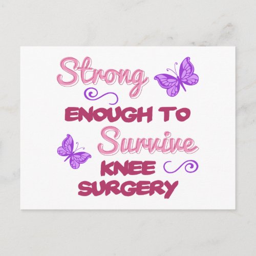 Knee Surgery Strong Postcard