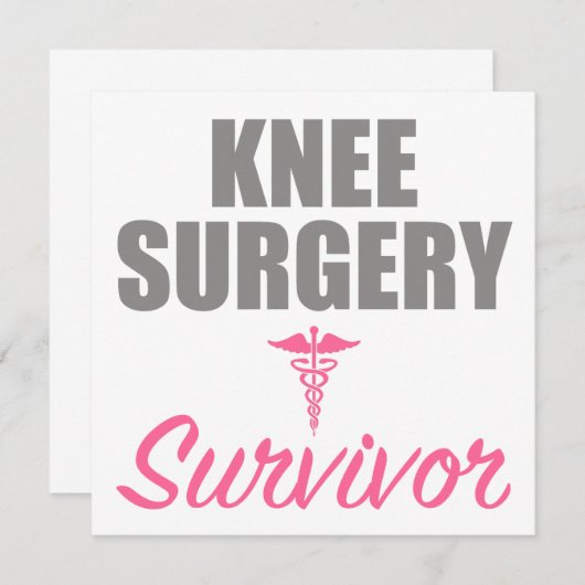 Knee Surgery Survivor (Front/Back)