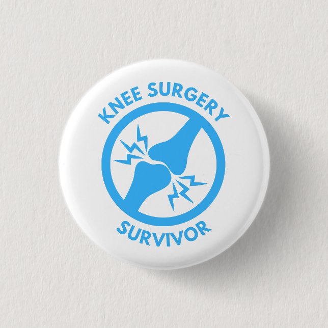 Knee Surgery Survivor  Button (Front)