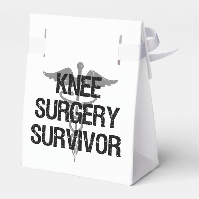 Knee Surgery Survivor Favor Boxes (Back Side)