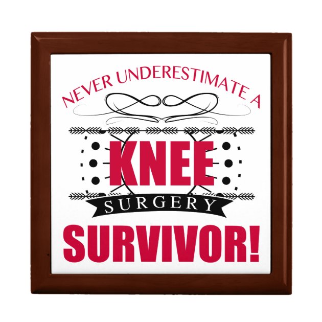 Knee Surgery Survivor Gift Box Zazzle