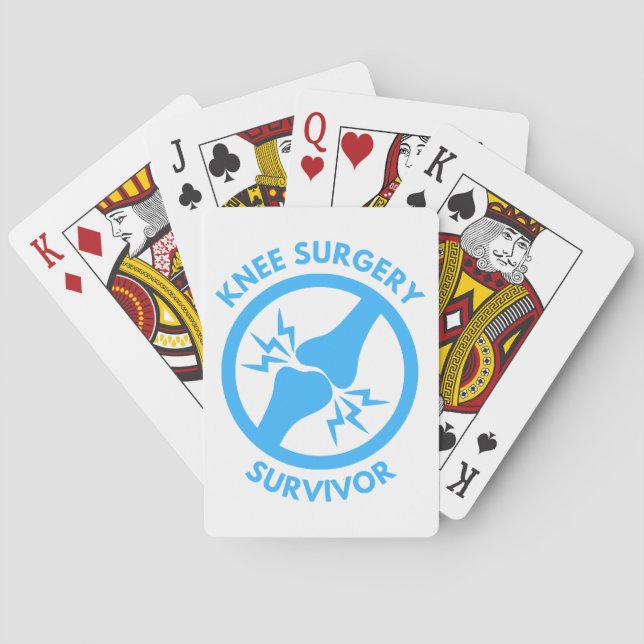 Knee Surgery Survivor  Poker Cards (Back)