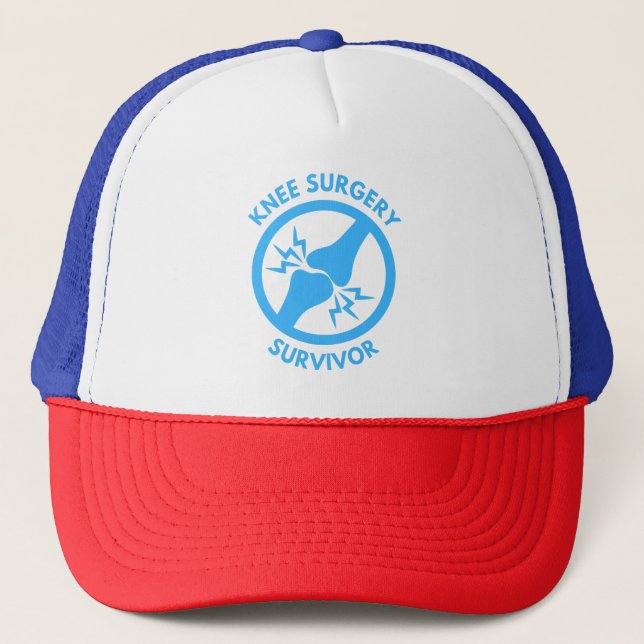 Knee Surgery Survivor  Trucker Hat (Front)