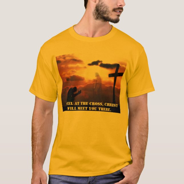 Kneel At The Cross T/shirt T-Shirt (Front)