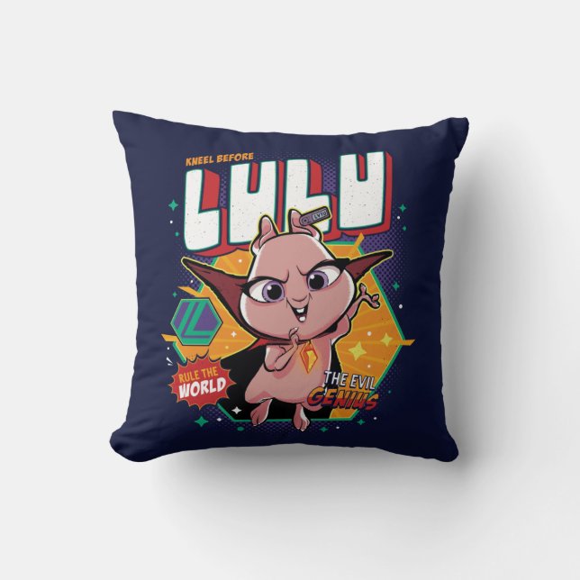 Kneel Before Lulu Throw Pillow (Front)