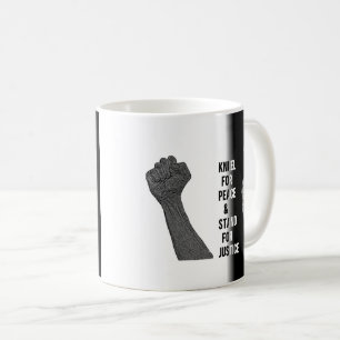 Kneel for Peace and Stand for Justice Coffee Mug