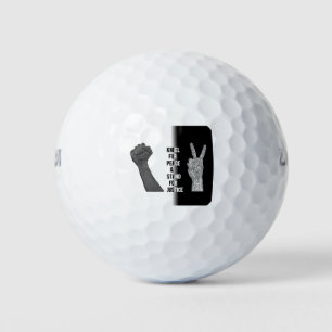 Kneel for Peace and Stand for Justice Golf Balls