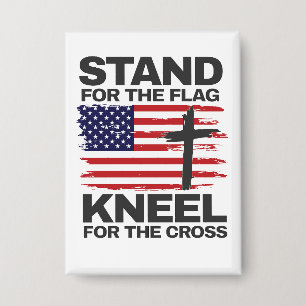 Kneel for the Cross Button