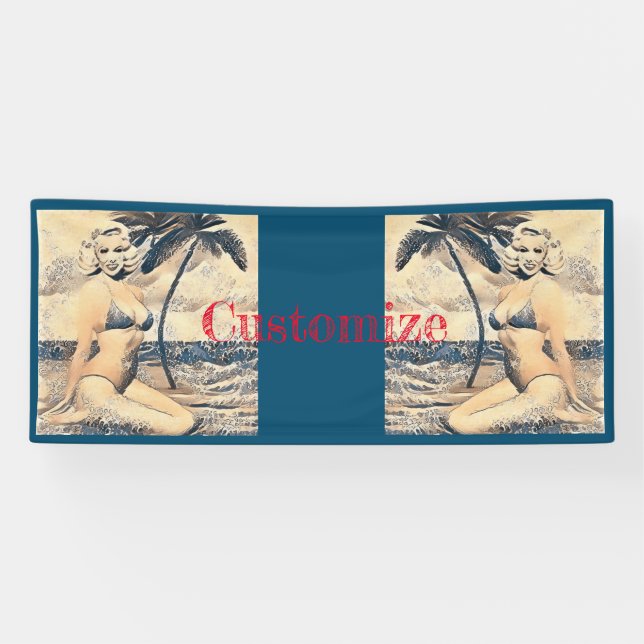 Kneeling Blonde Bikini Model Thunder_Cove Banner (Horizontal)