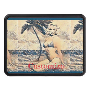 Kneeling Blonde Bikini Model Thunder_Cove Hitch Cover