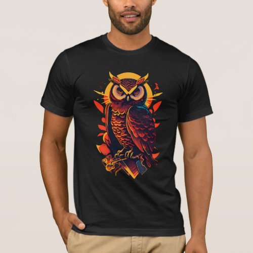 Kneeling Owl Knight T_Shirt