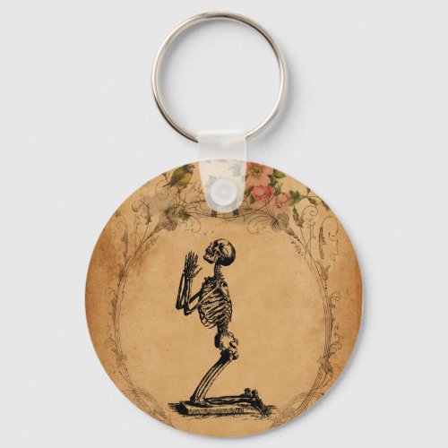 Kneeling Skeleton Keychain