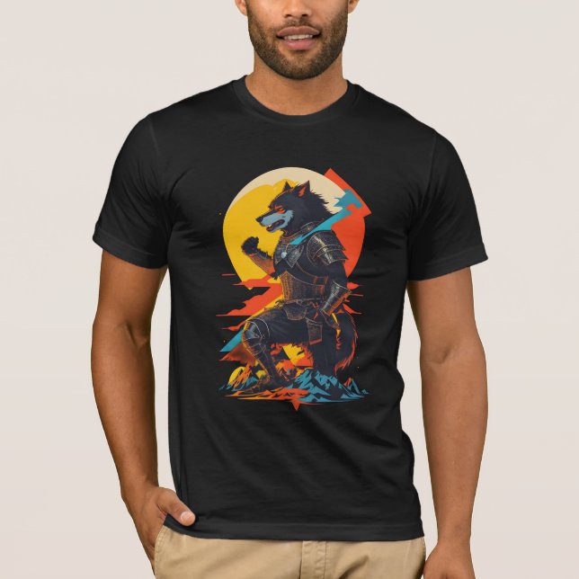 Kneeling Werewolves Knight T-Shirt (Front)