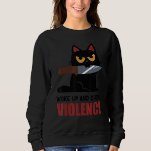 Knife Cat Woke Up And Chose Violence  Tee