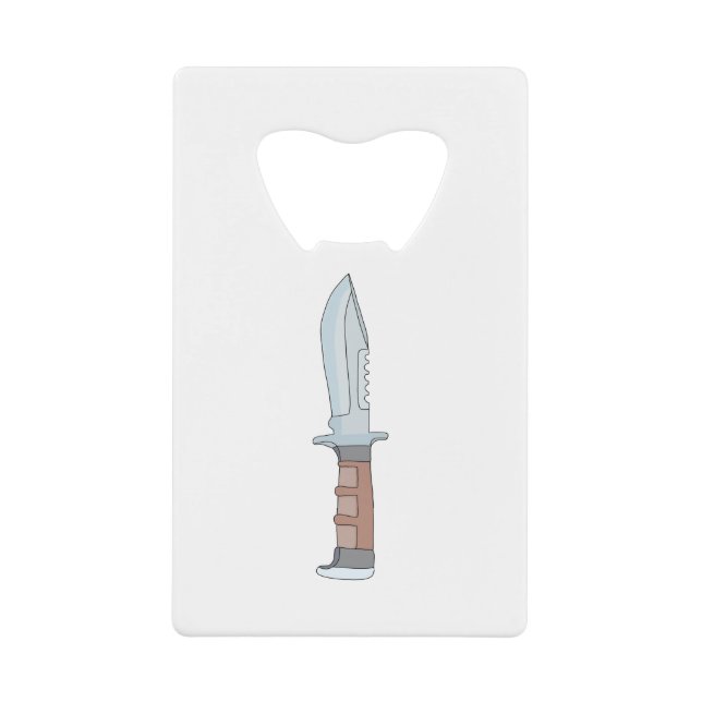 Knife Credit Card Bottle Opener (Front)
