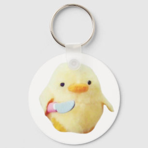 Knife Duck Plush Meme Keychain