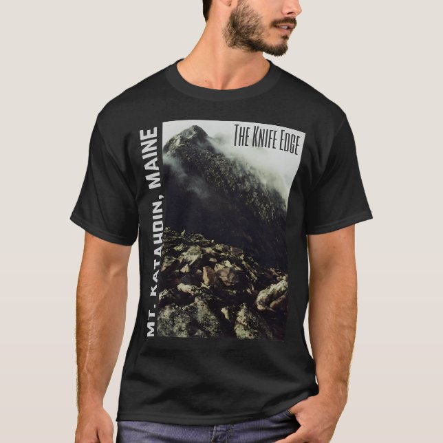 Knife Edge On Mount Katahdin T-Shirt (Front)