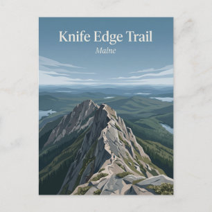 Knife Edge Trail, Katahdin Maine Postcard