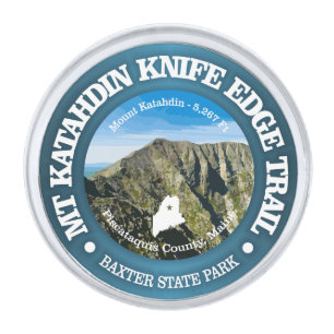 Knife Edge Trail (Katahdin) Silver Finish Lapel Pin