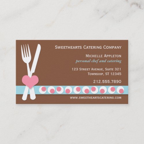 Knife &amp; Fork - Personal Chef | Catering Business Business Card