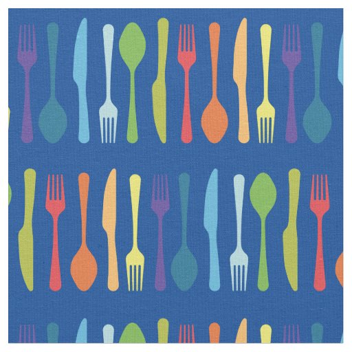 Knife Fork Spoon Kitchen Cutlery Utensils Fabric