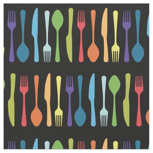 Knife Fork Spoon Kitchen Cutlery Utensils Fabric