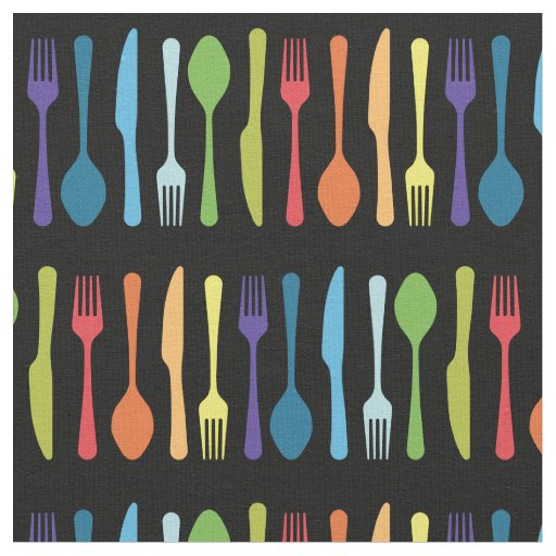 Knife Fork Spoon Kitchen Cutlery Utensils Fabric
