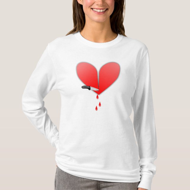 Knife In Heart T-Shirt (Front)
