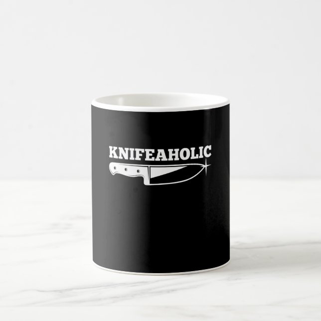 Knife Knifeaholic Knife Collector Coffee Mug (Center)