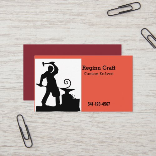 Knife Makers Business Card
