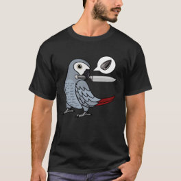 Knife Parrot Wants Seeds I African Grey T-Shirt