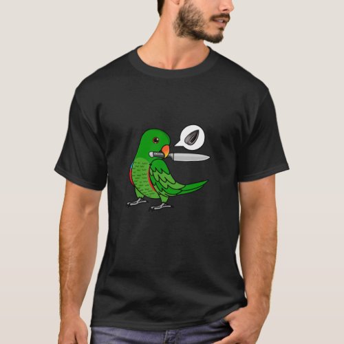 Knife Parrot Wants Seeds I Male Eclectus  T_Shirt
