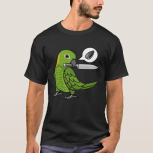 Knife Parrot Wants Seeds I Yellow naped Amazon T-Shirt