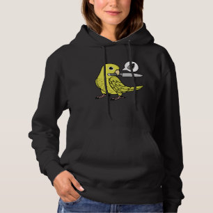 Knife Parrot Wants Seeds I Yellow Parrotlet Hoodie