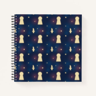 Knife Star Keyhole Notebook | Dark Back Journal